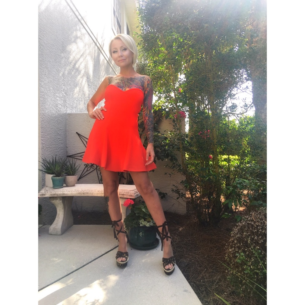 NEW Revolve Lovers + Friends Red Coral Dress - Picture 6 of 8